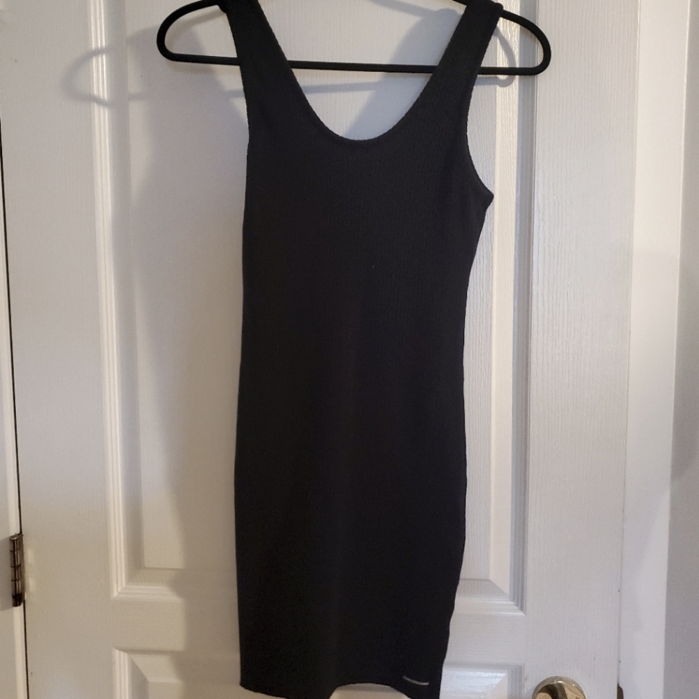 Knit black dress